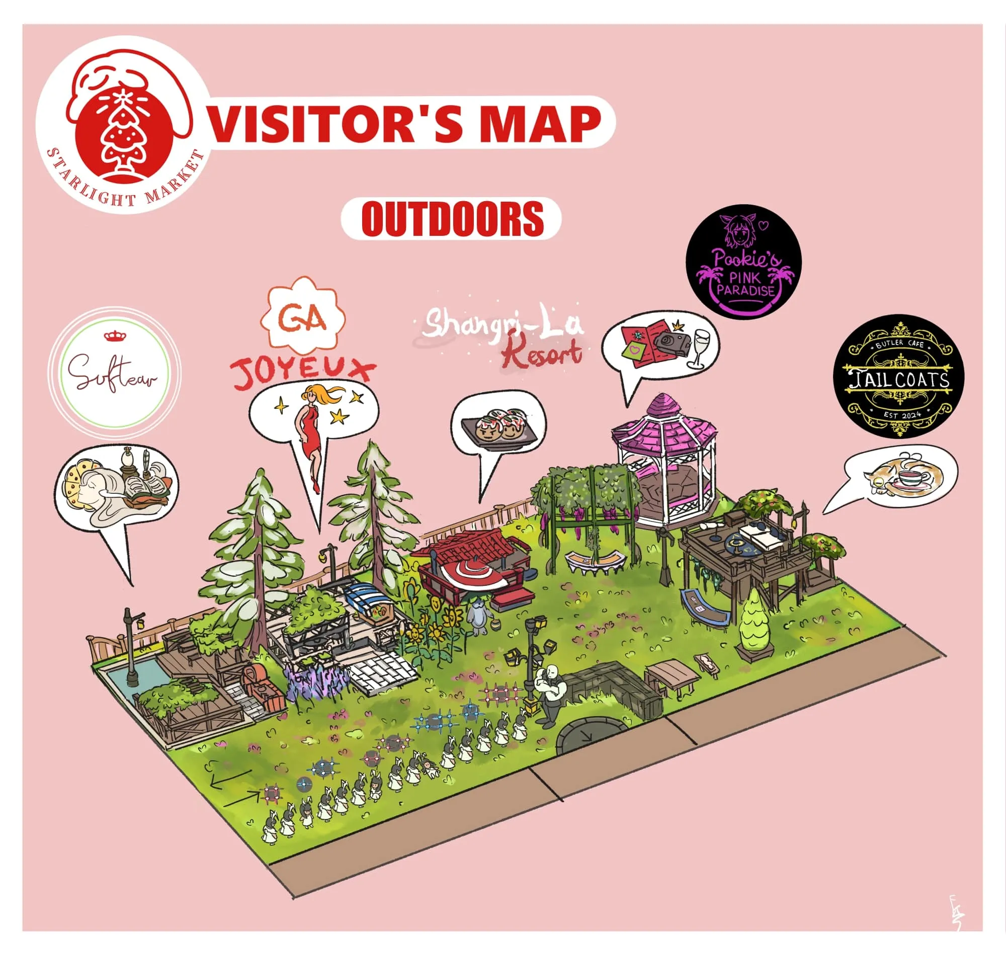 Outdoor booths